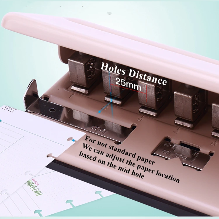 Fromthenon Mushroom Discbound Hole Punch Puncher Handheld DIY Paper Cutter With Ruler For Disc - View #4