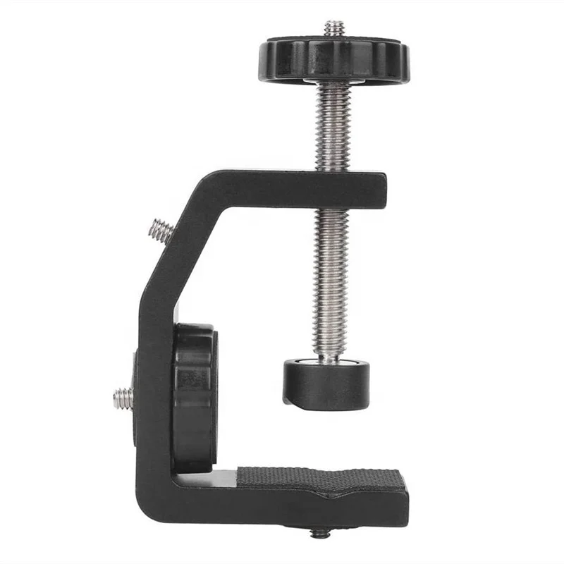 Универсальный Регулируемый винтовой адаптер с резьбовыми отверстиями 1/4 дюйма, сверхмощное металлическое Крепление-зажим для цифровой зеркальной камеры
