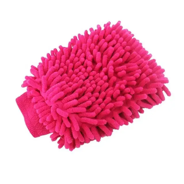 New Style Auto Micro Fiber Chenille Microfibre Car Wash Mitt Microfiber Cleaning Chenille Glove