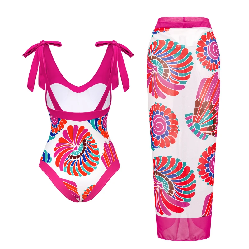 Bestway Wholesale 2023 Ladies New Fashion Printed One Piece Swimsuit