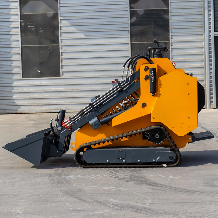 Free Shipping Operating Weight Mini Wheel/ Tracked Skid Steer Loader With Forest Mulcher Lawn Mower