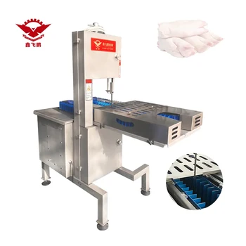 2023 XinFeiPeng Automatic Pork Trotters Half Split Bandsaw Frozen Meat Trotter Pork Feet Cube Cutting Machine Band Saw