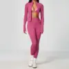 Pink Bra+Jacket+Leggings Set