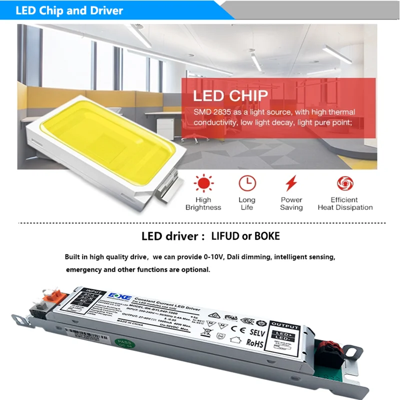 4FT 1200MM Led Hanging 35W Linear Light Office Mall Billiard Room Led Linear Light Aluminum Pendant Linear Lights