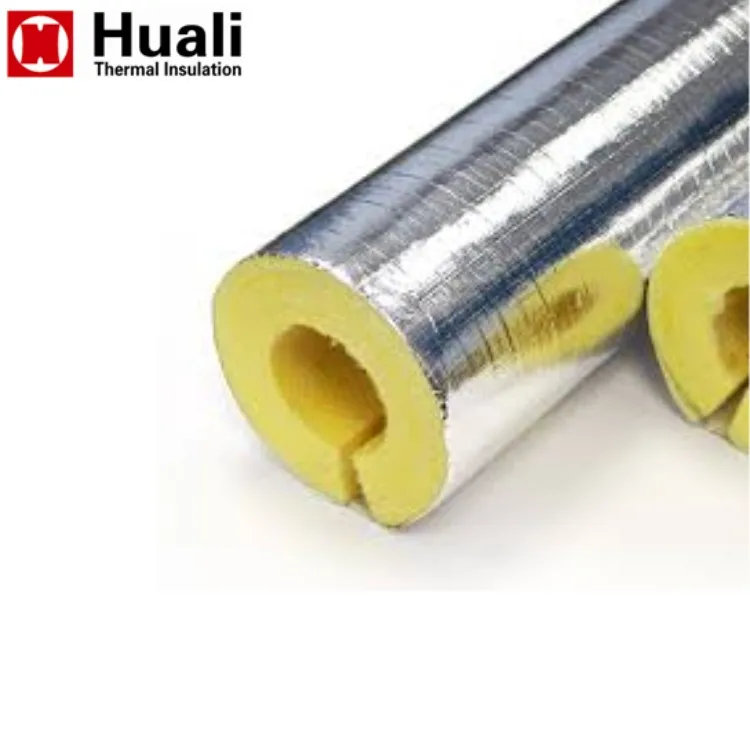 Sound Insulation Glass Wool Thermal Insulation Glasswool Pipe Insulation Glass Wool Pipe Foil Cover