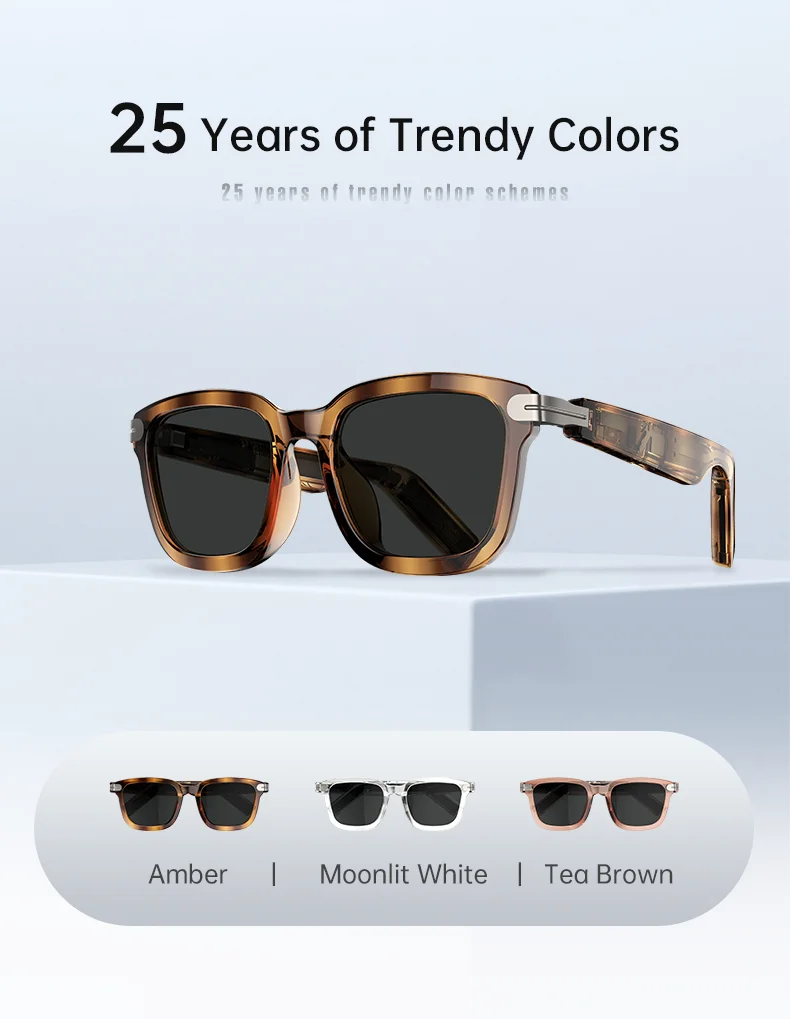 Chinese factory supplier supply  2025 G01 Music Smart Glasses Touch Control Hand Free Calling Voice Control Smart Wearable Headset Women Men Outdoor Sunglasses - Buy Music Smart Glasses smart Wearable Headset outdoor Sunglasses