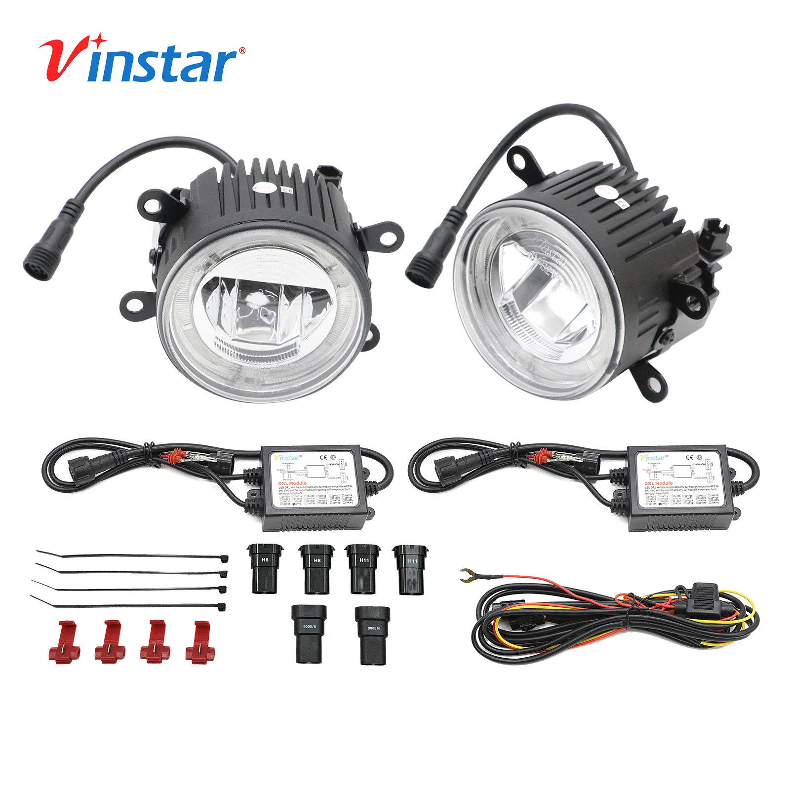 Vinstar Exclusive Universal   IP67 10W Led Fog Light and DRL Light  for Ford for Fusion for Focus for Fiesta for Mustang