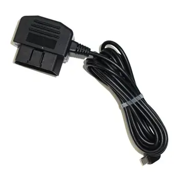 Câble D'Alimentation Chargeur Voiture Mini USB Dash Cam - 2 Ports USB + LED Bleue 3.5M