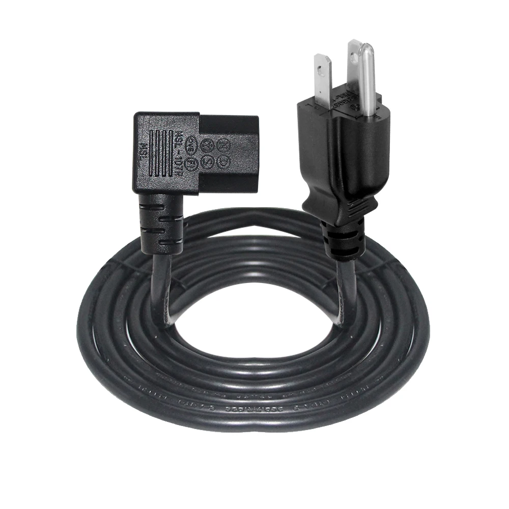 SJT 14 16AWG ac extension Cable PVC black us male to female Nema5-15P splitter y type power cord 21