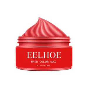 Costom OEM ODM Red Colorful Hair Wax Hair Mud Long-lasting Styling Natural Fluffy Color Disposable Dyeing Hair Dye Cream