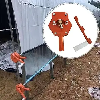Manual Korea Greenhouse Roll up Machine Greenhouse Manual Film Roll up Crank Sidewall Ventilation