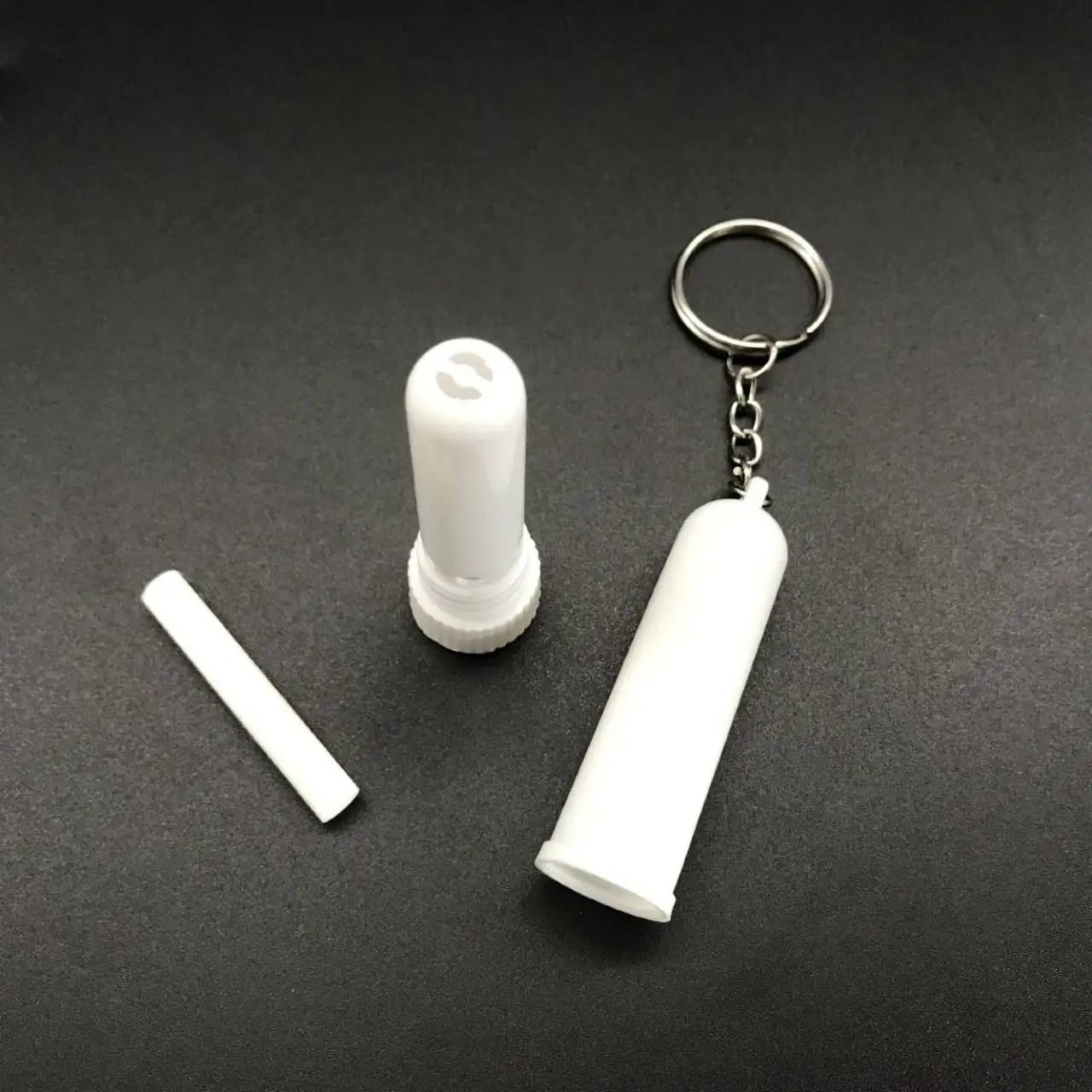 Empty Blank Nasal vapor Inhaler case With Keychain