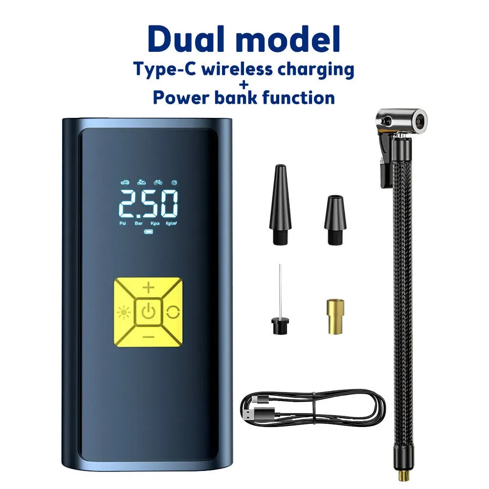 Wireless Inflatable Pump 6000mAh 150PSI Smart Air Pump - Portable Tire Inflator for Cars ...