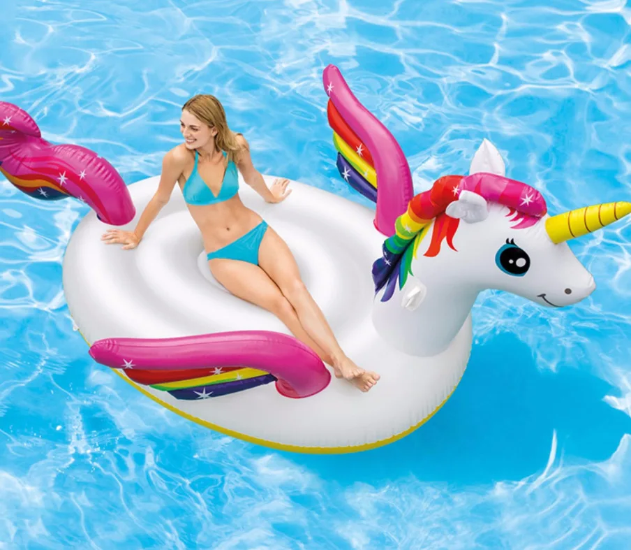 INTEX 57291 unicorn inflatable pool floating