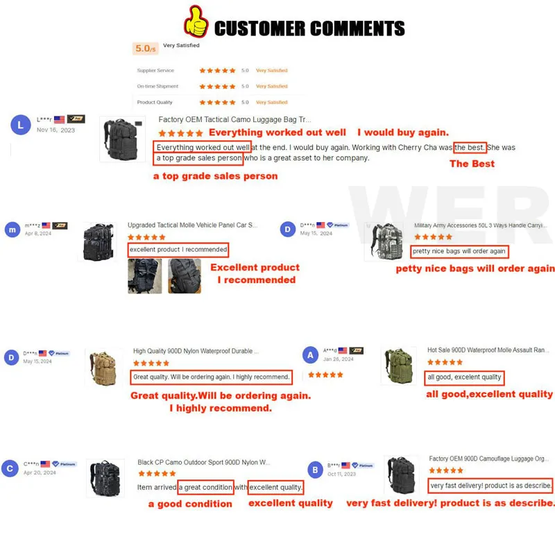 Highland 45L Private-Label-Tactical-Backpack Mochila Tatica Customized 600D Nylon Waterproof Tactical Backpack for Men