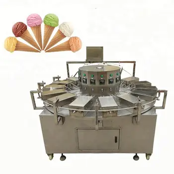 Commercial Small Stroopwafel Production Line Crispy Egg Roll Ice cream Cone Maker Waffle Cone Making Machine