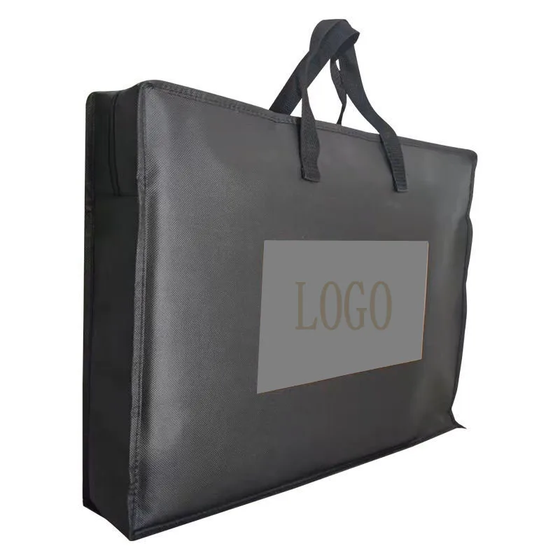 cheap recycled reusable  material non woven bag with zipper with logo print