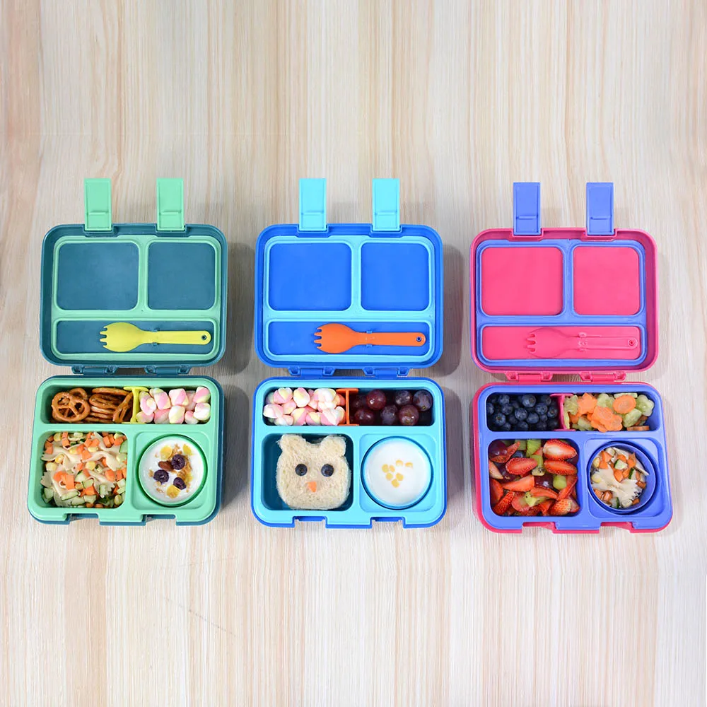 New BPA Free Kids Plastic Compartment Microwavable Reusable Ice Pack for Bento Style Lunch Food Box Container