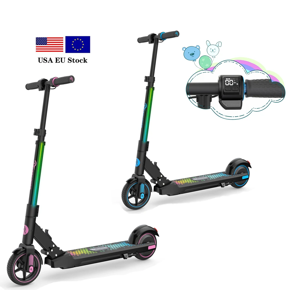 New Design EVERCROSS EV06C Two Wheel Folding Kick Scooter Unique Color Factory Price Electric Kids Scooter