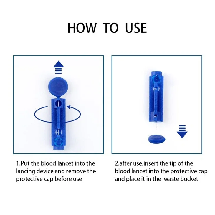 Factory price 23 28 32G high quality  Disposable blood Lancet for Glucose Lancet safety Twist