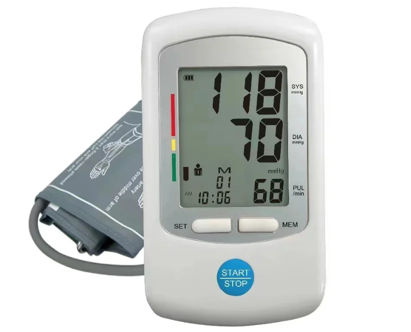 Newly Blood Pressure Monitor Automatic Digital Blood Monitor Pressure BP Monitor With Led Screen