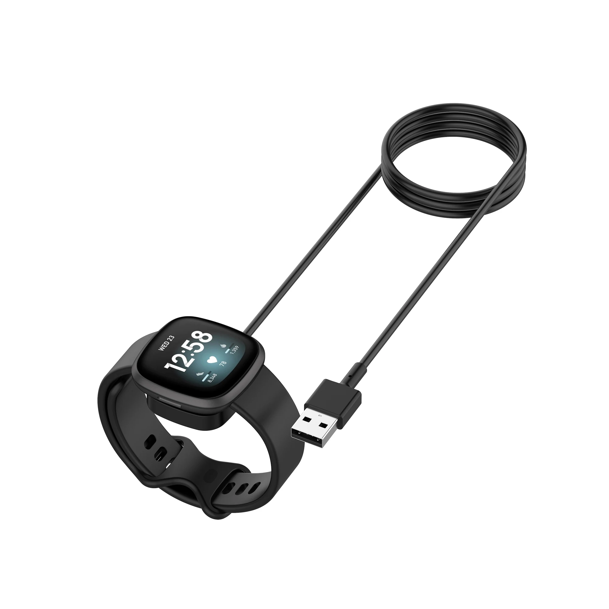 Sense Charger Lead USB Charging Cable For Fitbit Versa 3 