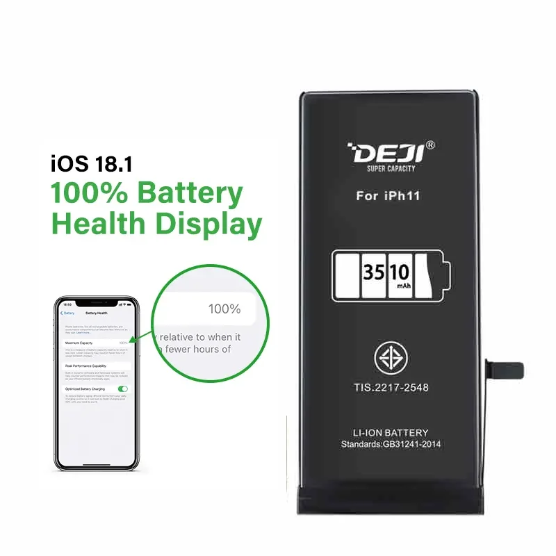 DEJI Lithium Digital Mobile Batteries for Iphone 6s-8 X 11-12