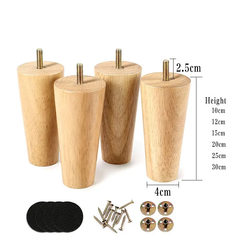 Modern Bedside Shaped Slab Wood Table Legs Custom Solid Round Side Dining Coffee Furniture Wood