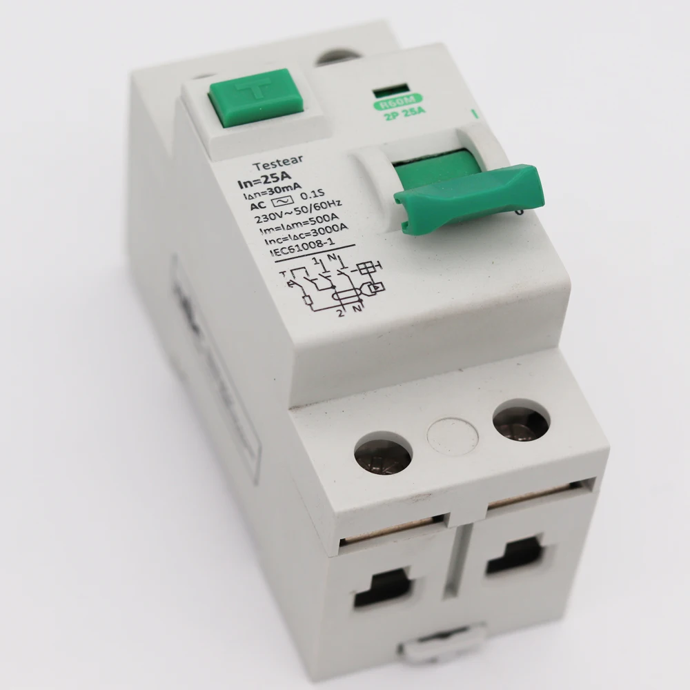 2P RCD Residual Current Circuit Breaker Interruptor Diferencial