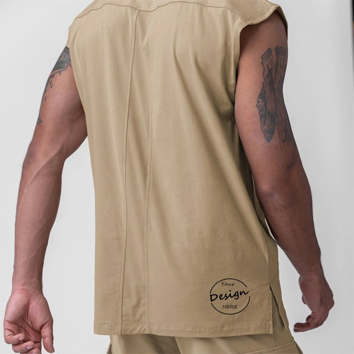 JL0620A High Quality Cotton Mens Tank Top Undershirt Screen Print Men Sleeveless T-Shirt Oversized Tank Tops