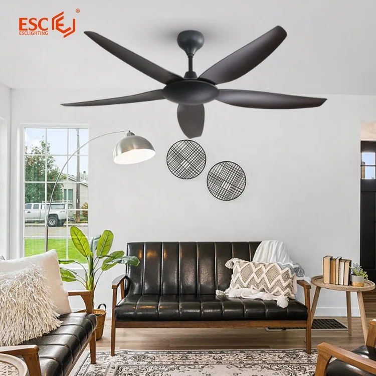 ESC Popular Remote Tuya Wifi Ceiling Fan Hook 56 Inch Abs Blades Commercial Ceiling Fans for Restaurants