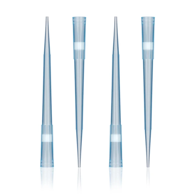 Laboratory Plastic PP 1250ul Blue Sterile Micro Pipette Suction Head Pipette Tip With Filter