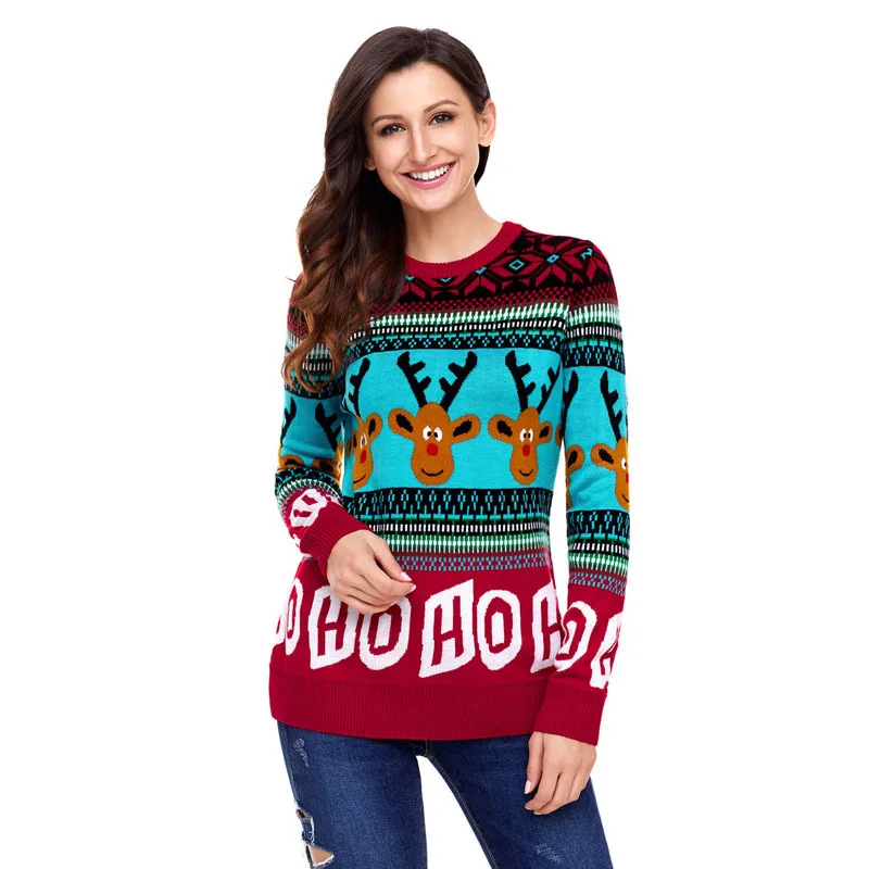 womens cotton christmas sweaters