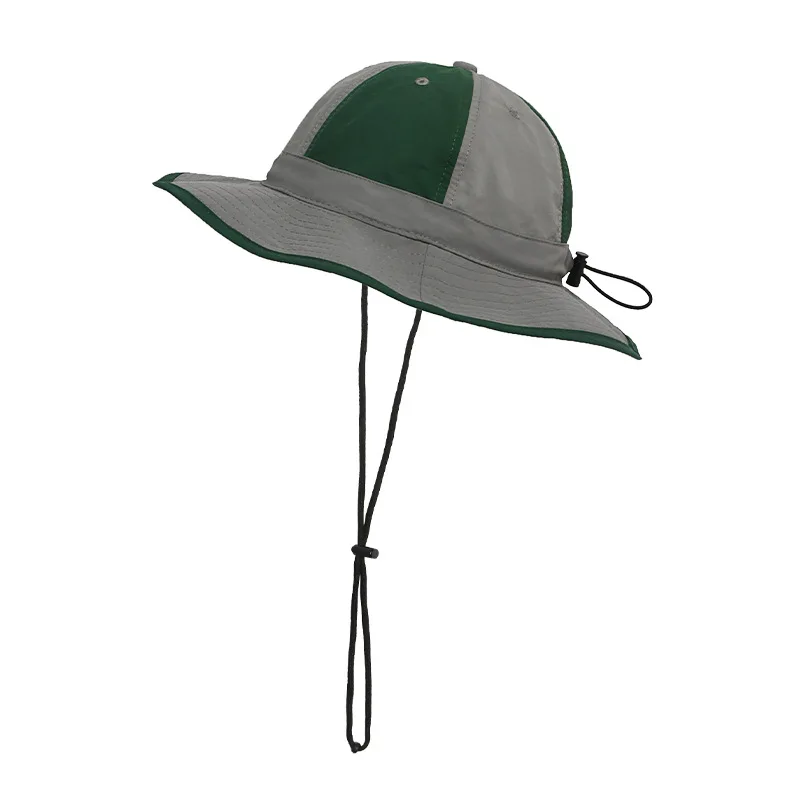 Custom Mens Colorblock Big Wide Brim Bucket Hat - Outdoor  display picture 1