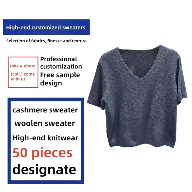 Women's Summer Cool Breathable & Fashionable Short Sleeve Knit Tops Simple Solid Colour Short Tops