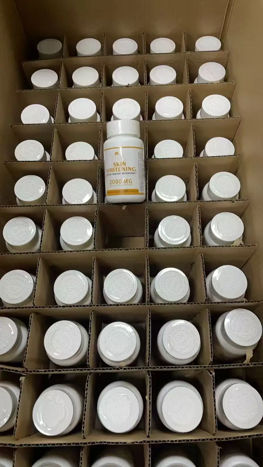 Gélules éclaircissantes Glutathion & Vitamine C Collagène - Lot De 4 Boîtes - Blanchiment Peau