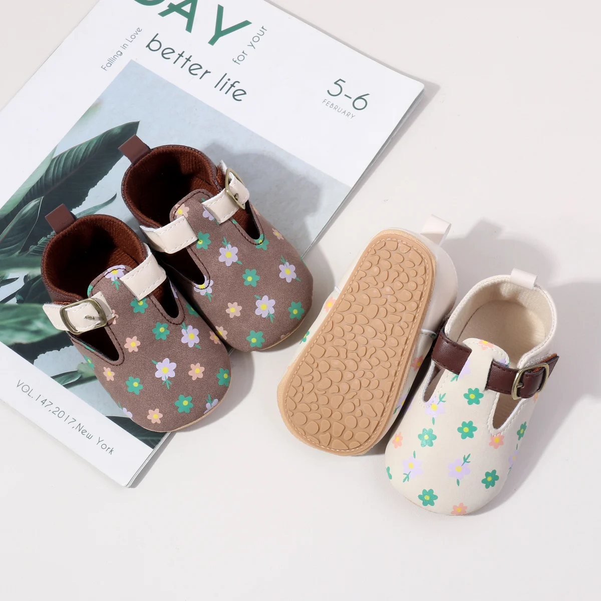 2025 Hot Selling Anti-slip Pu Leather Princess Baby Toddler Girl Shoes