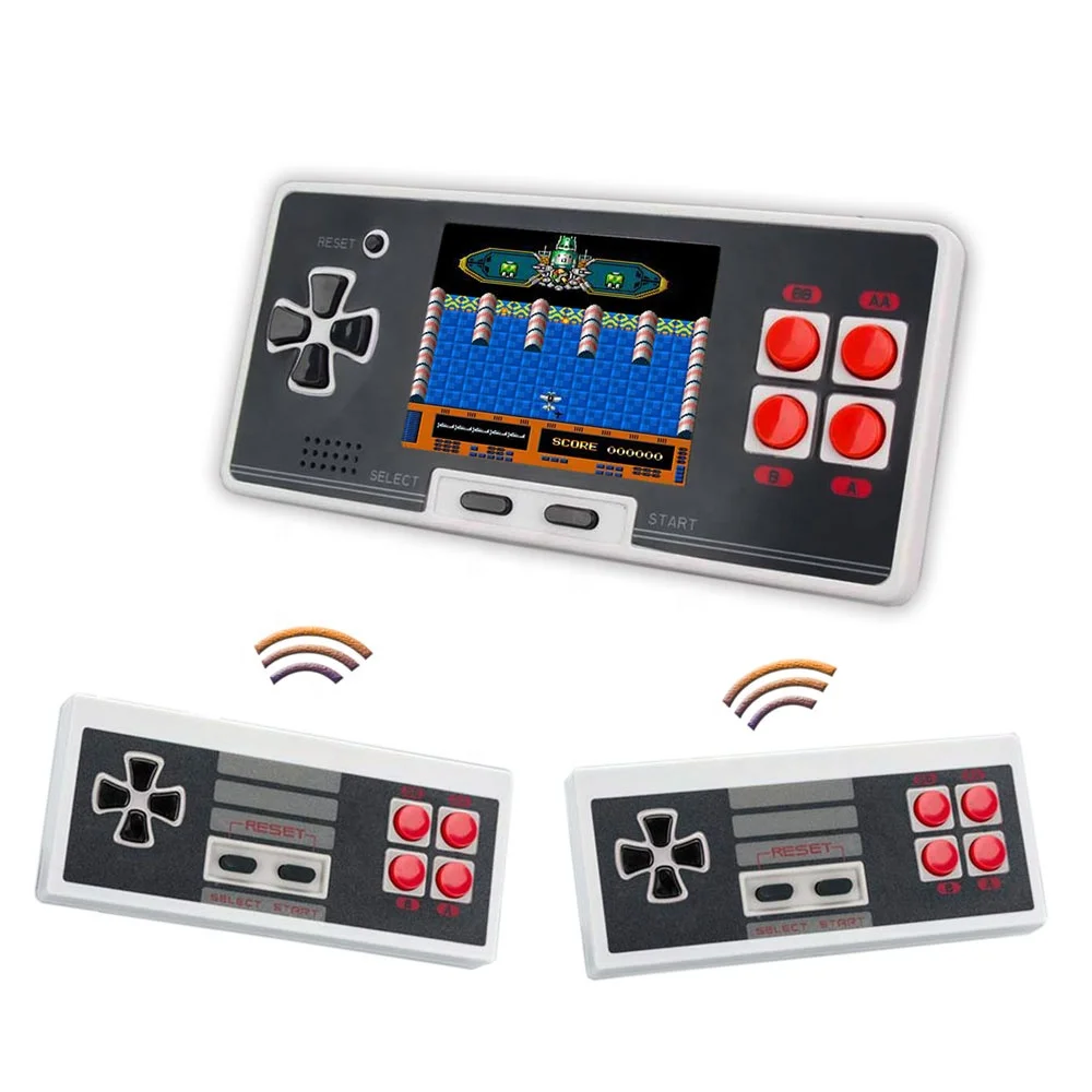 Wolsen 2.8 Inch Portable Handheld Game Players Built in 200 Retro Classic 8 Bit Console With Wireless Controller