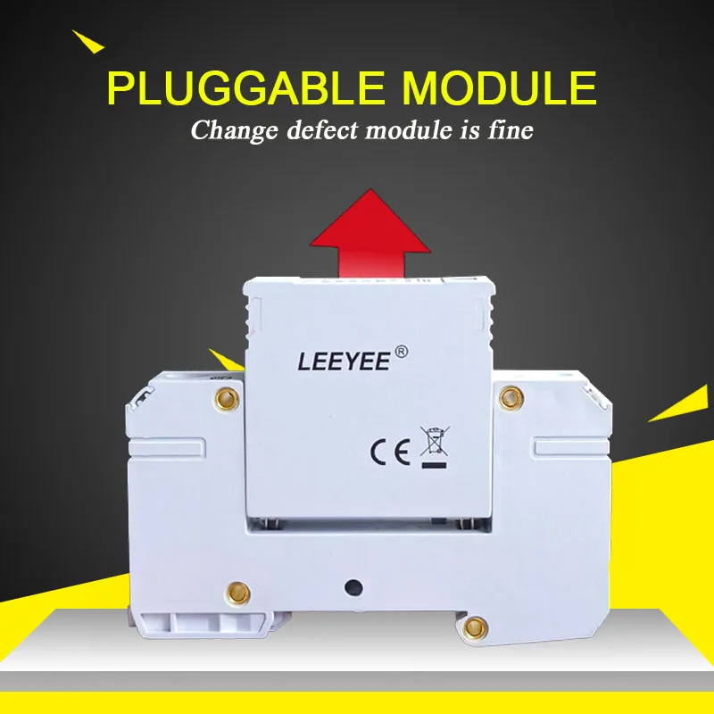 Pv spd Type 2 Single Pole 20ka 275v Power Surge Arrester for Europe