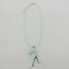 Collana di perle di gamberetti blu