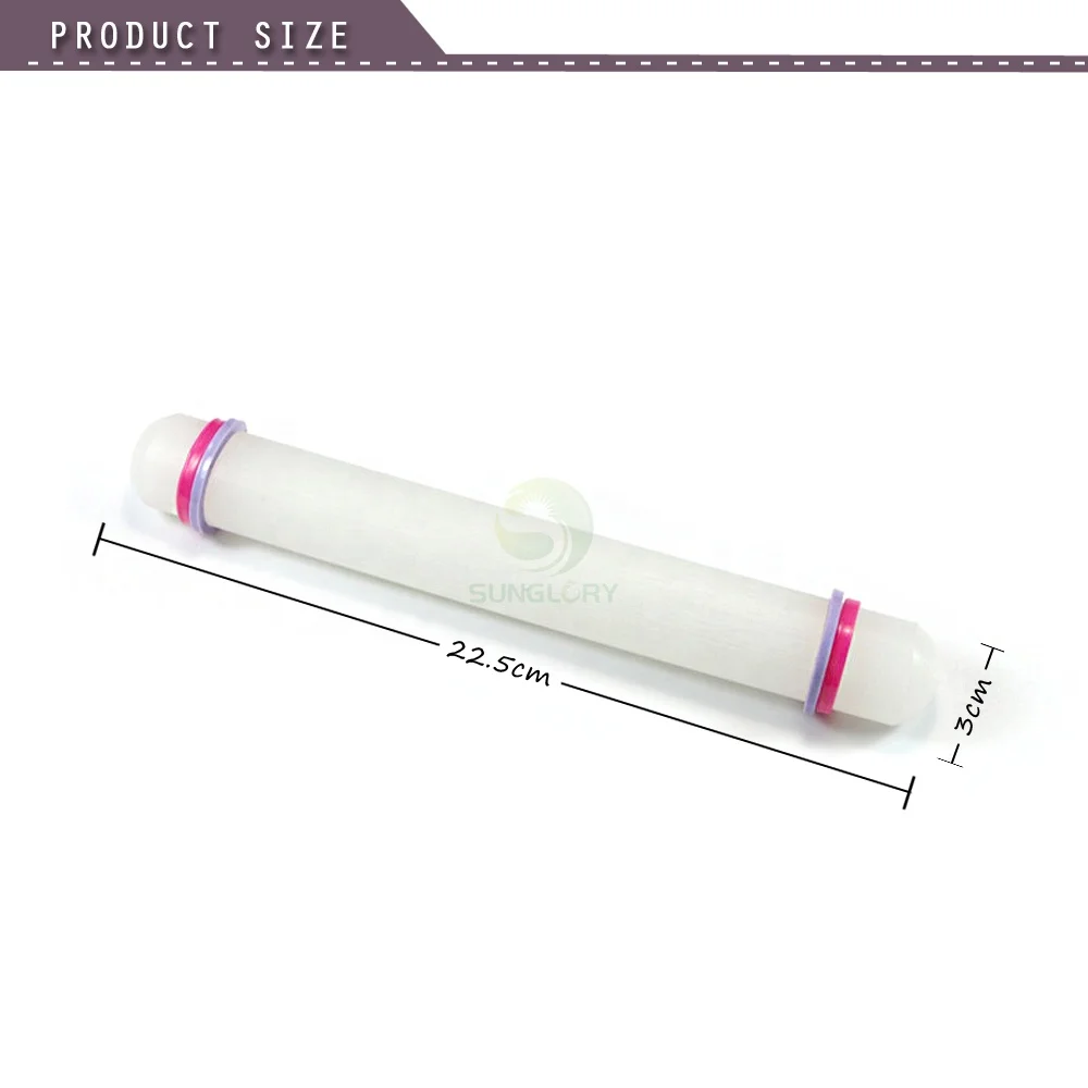 Кухня Белый антипригарный Glide Sugarcraft торт Скалка помадка торт тесто ролик Embosser украшения выпечки инструменты для тортов