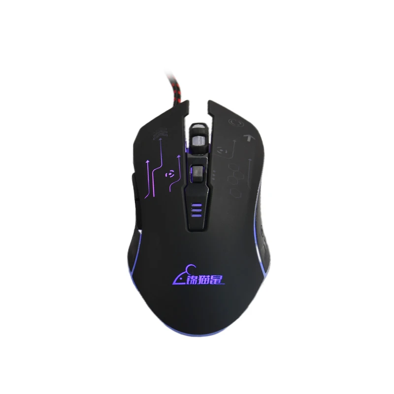 JINMS KM005 Gaming Keyboard and Mouse Set Free Sample Wired Mechanical Feel Esports Colorful Blacklight Gaming Suit