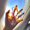 Gemma colorata trasparente come il ghiaccio * Cinque colori