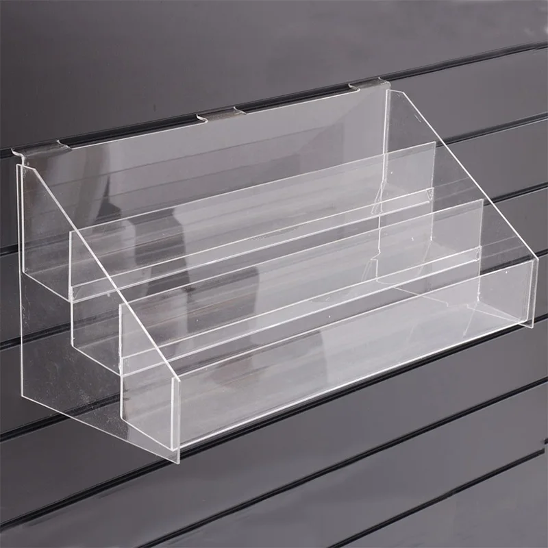 3 Tier Wall Mounted Clear Acrylic Nail Polish Display Rack
