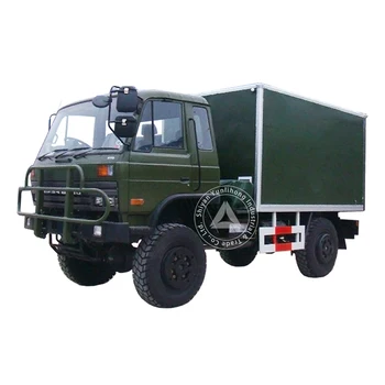 Dongfeng trucks shelter container crew cab 4x4 truck