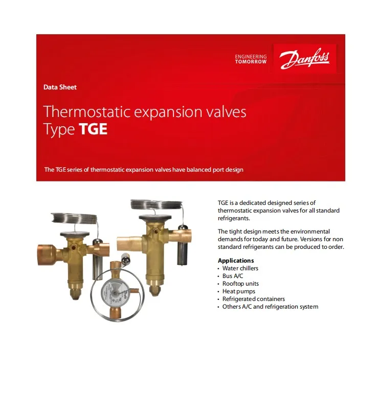 Tgen25tr Refrigeration R134a Refrigerant Twoway Thermal Expansion