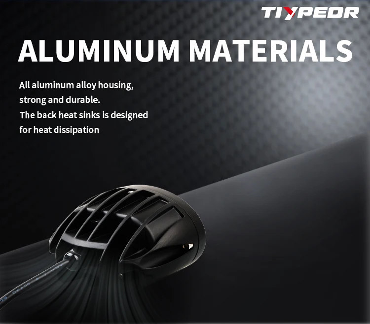 TIYPEOR 12-80V LED Spot Work Light Motorcycle Spotlight Truck Position Flood Lamp Projector Lens Off-Road Motorcycle Accessories supplier