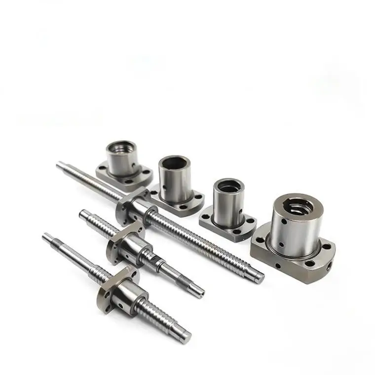 C3 C5 C7 Micro 4mm 6mm 8mm Diameter Screw SFK0401 SFK0601 SFK0801 SFK0802 SFK0802.5 Ball Screw with Flange Nut