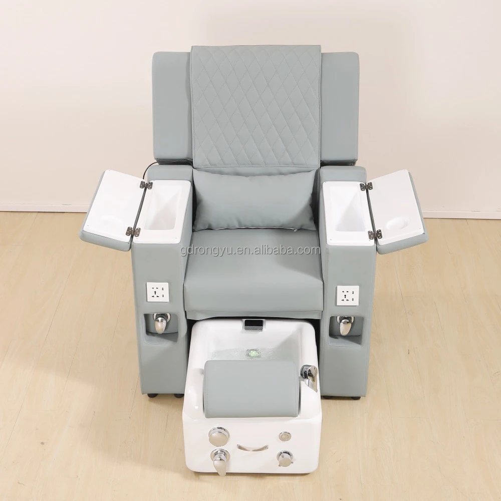 Luxury Salon Furniture Leather Foot Massage Chair With Bowl Shaped Foot 