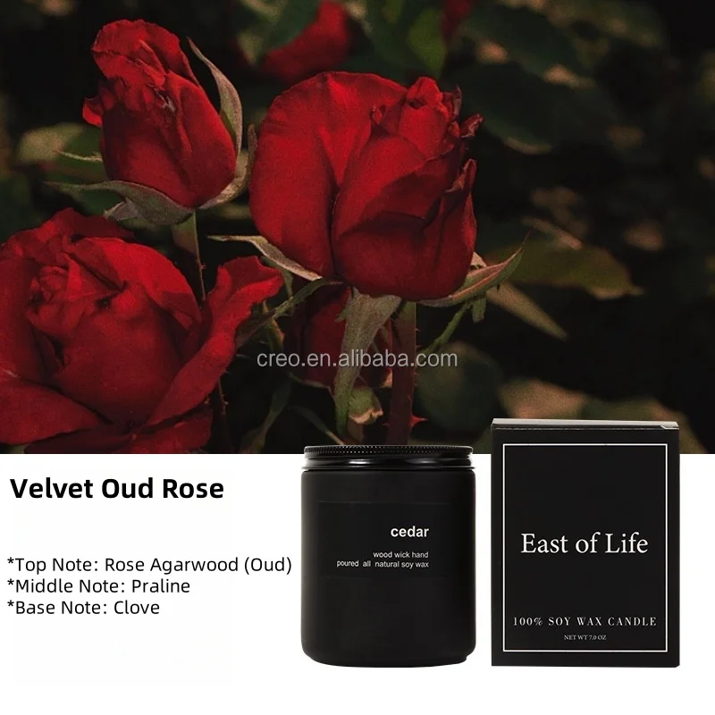 product custom handmade smokeless soy wax scented candle with glass container for weddings holiday souvenirs bars thanksgiving  diwali-4